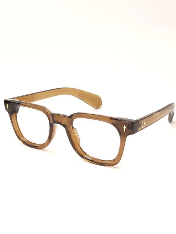 glossy brown wayfarer plastic frame