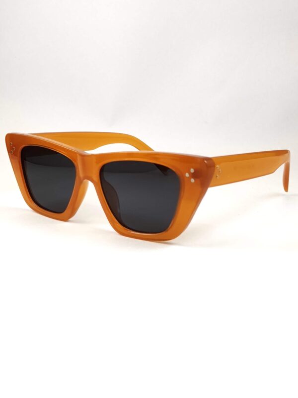 yellow cateye uv protected sunglasses